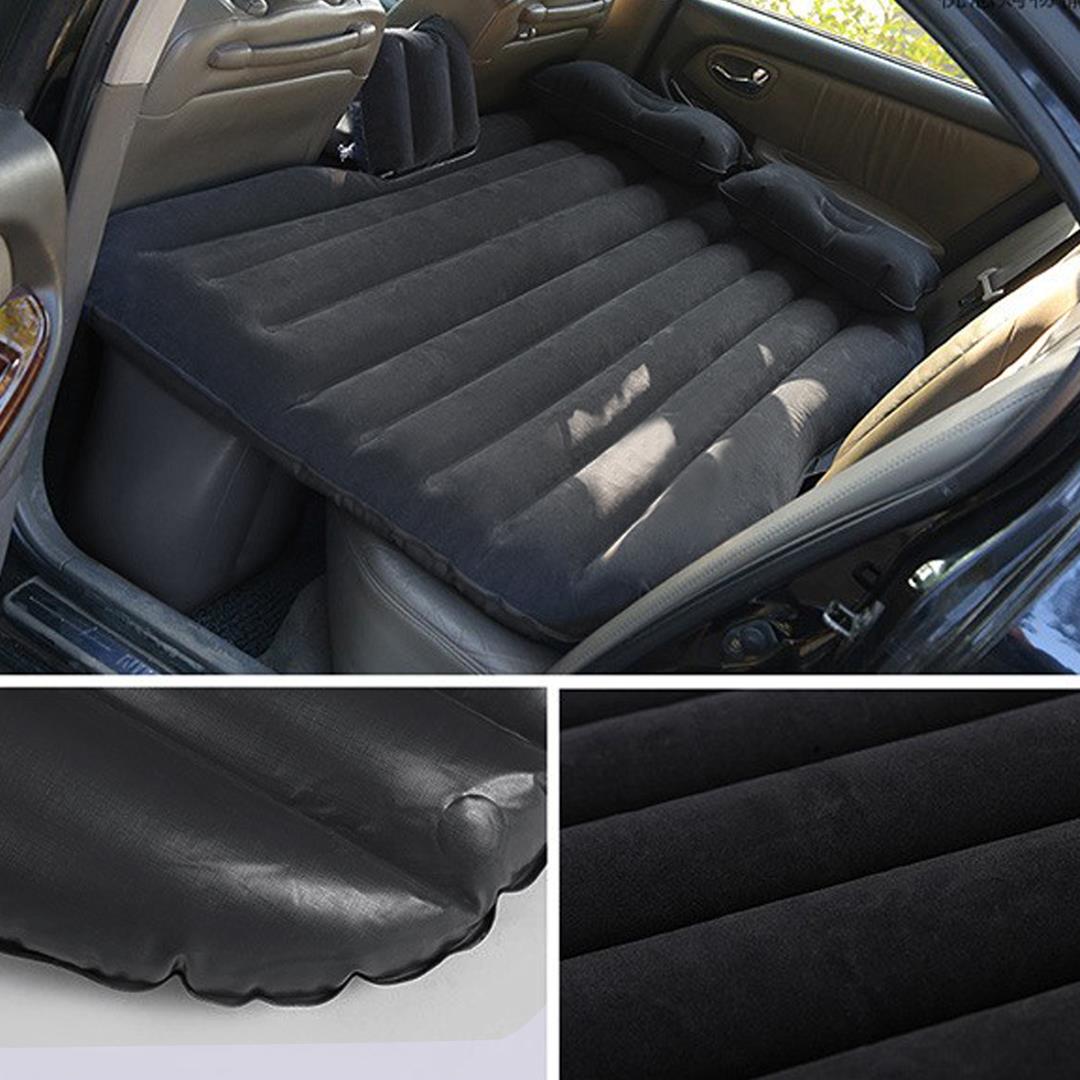 Black Car Travel Camping Air Bed Inflatable Mattress Back Seat