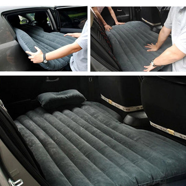 Inflatable Travel Car Mattress Air Bed Back Seat Sleep Rest Mat w